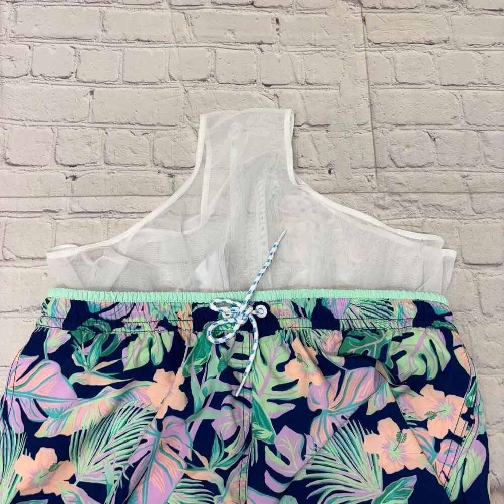 Chubbies Men Swimwear Swim Trunks Shorts Size Large Floral D039 -28